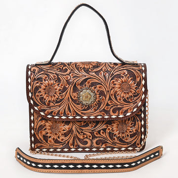 American Darling Crossbody Hand Tooled Genuine Leather Women Bag Western Handbag Purse